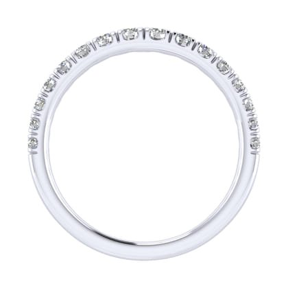 14K White Gold Diamond Matching Wedding Band