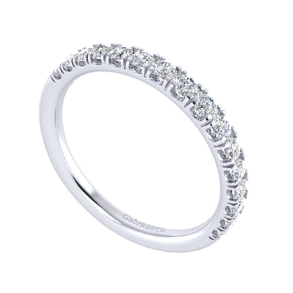 14K White Gold Diamond Matching Wedding Band