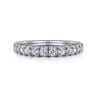 14K White Gold Diamond Matching Wedding Band - 0.43 ct