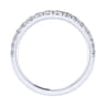 14K White Gold Diamond Matching Wedding Band - 0.43 ct