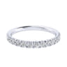 14K White Gold Diamond Matching Wedding Band - 0.43 ct