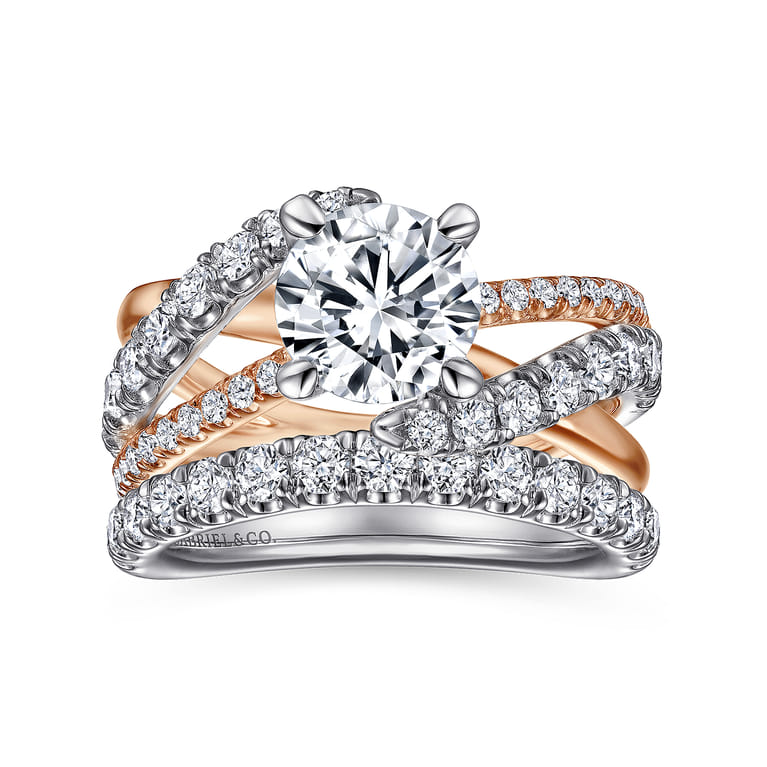 14K White Gold Diamond Matching Wedding Band - 0.57 ct - Shot 4