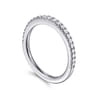 14K White Gold Diamond Matching Wedding Band - 0.3 ct
