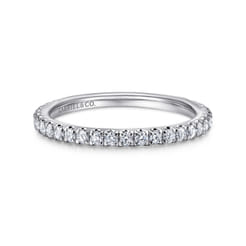 14K White Gold Diamond Matching Wedding Band