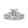 14K White Gold Diamond Matching Wedding Band - 0.42 ct