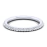 14K White Gold Diamond Matching Wedding Band - 0.19 ct