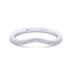 14K White Gold Diamond Matching Wedding Band