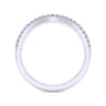 14K White Gold Diamond Matching Wedding Band - 0.15 ct