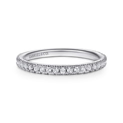 14K White Gold Diamond Matching Wedding Band
