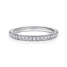 14K White Gold Diamond Matching Wedding Band - 0.3 ct