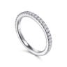 14K White Gold Diamond Matching Wedding Band - 0.3 ct