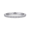 14K White Gold Diamond Matching Wedding Band - 0.35 ct