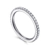 14K White Gold Diamond Matching Wedding Band - 0.35 ct