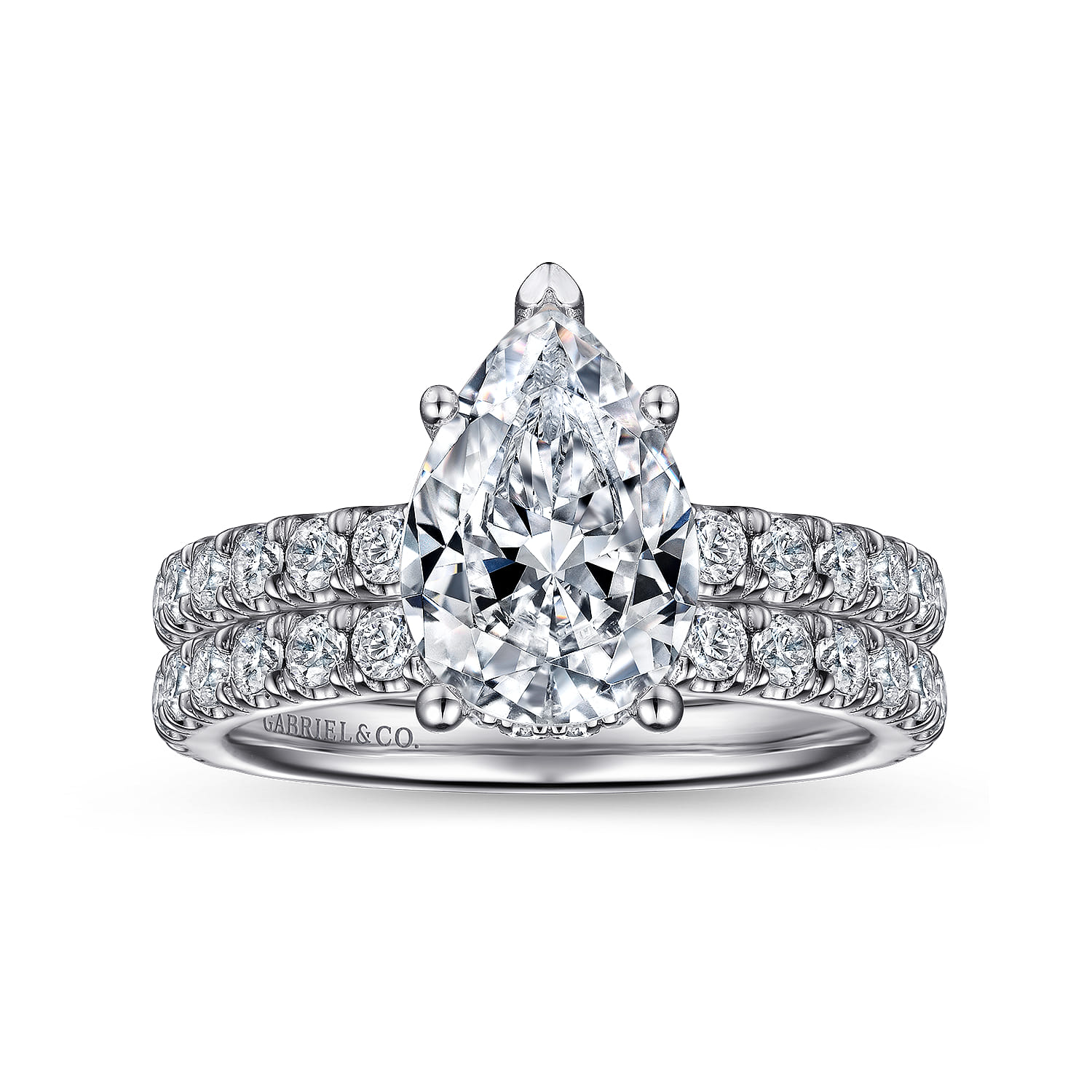 14K White Gold Diamond Matching Wedding Band - 0.6 ct - Shot 4