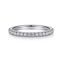 14K White Gold Diamond Matching Wedding Band