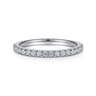 14K White Gold Diamond Matching Wedding Band - 0.26 ct
