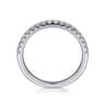 14K White Gold Diamond Matching Wedding Band - 0.26 ct