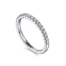 14K White Gold Diamond Matching Wedding Band - 0.26 ct