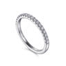 14K White Gold Diamond Matching Wedding Band - 0.26 ct