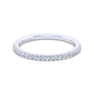 14K White Gold Diamond Matching Wedding Band
