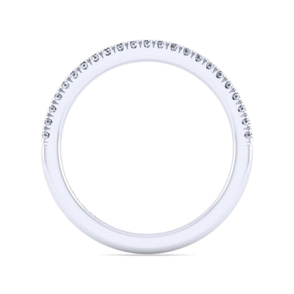 14K White Gold Diamond Matching Wedding Band