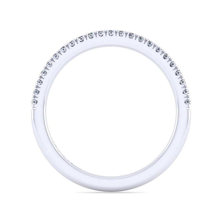 14K White Gold Diamond Matching Wedding Band - 0.15 ct - Shot 2