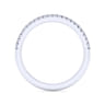 14K White Gold Diamond Matching Wedding Band - 0.15 ct
