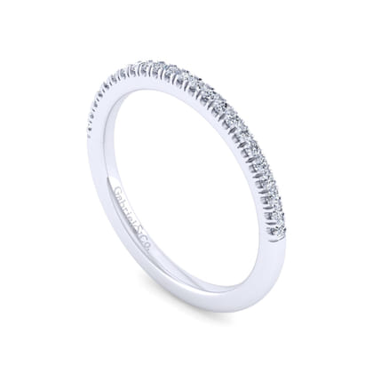 14K White Gold Diamond Matching Wedding Band