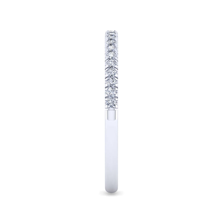 14K White Gold Diamond Matching Wedding Band - 0.15 ct - Shot 5