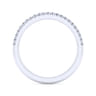 14K White Gold Diamond Matching Wedding Band - 0.15 ct