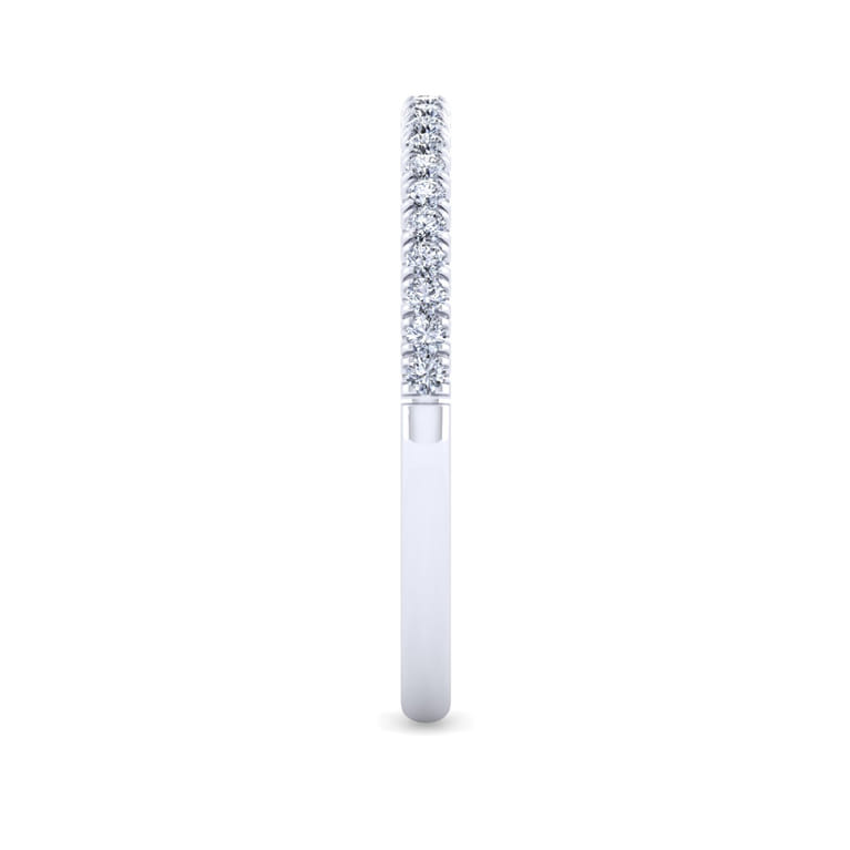 14K White Gold Diamond Matching Wedding Band - 0.15 ct - Shot 5