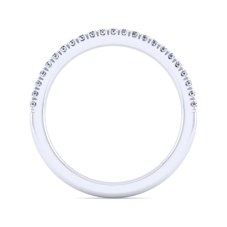14K White Gold Diamond Matching Wedding Band - 0.15 ct - Shot 2