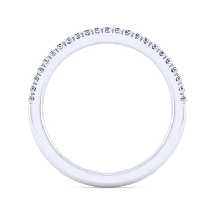 14K White Gold Diamond Matching Wedding Band