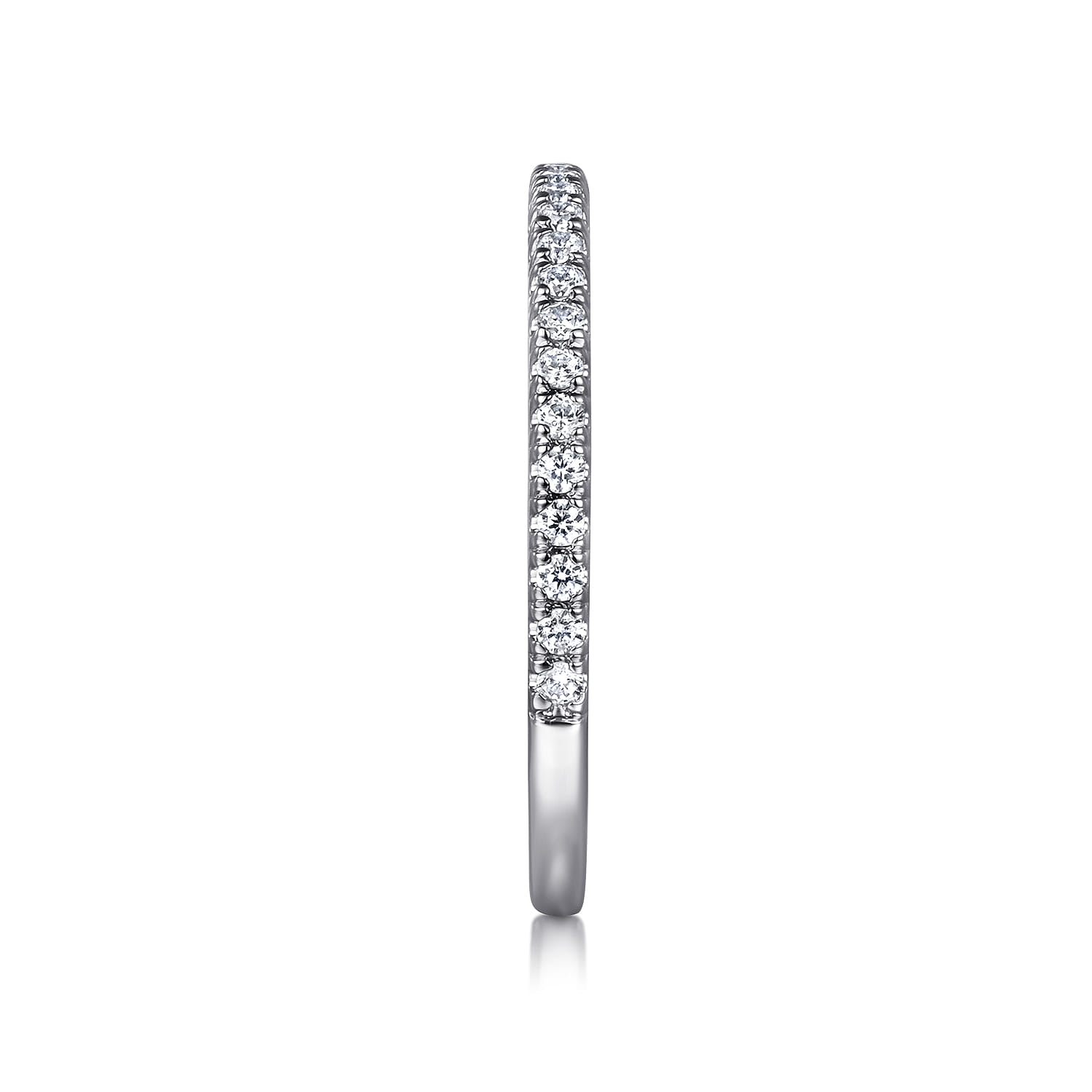 14K White Gold Diamond Matching Wedding Band - 0.21 ct - Shot 4