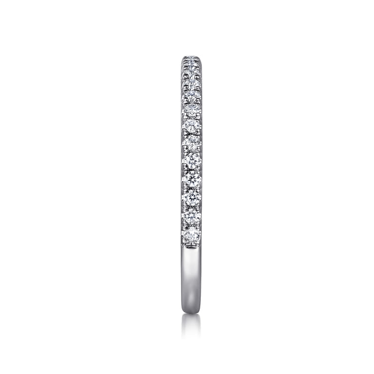 14K White Gold Diamond Matching Wedding Band - 0.21 ct - Shot 4