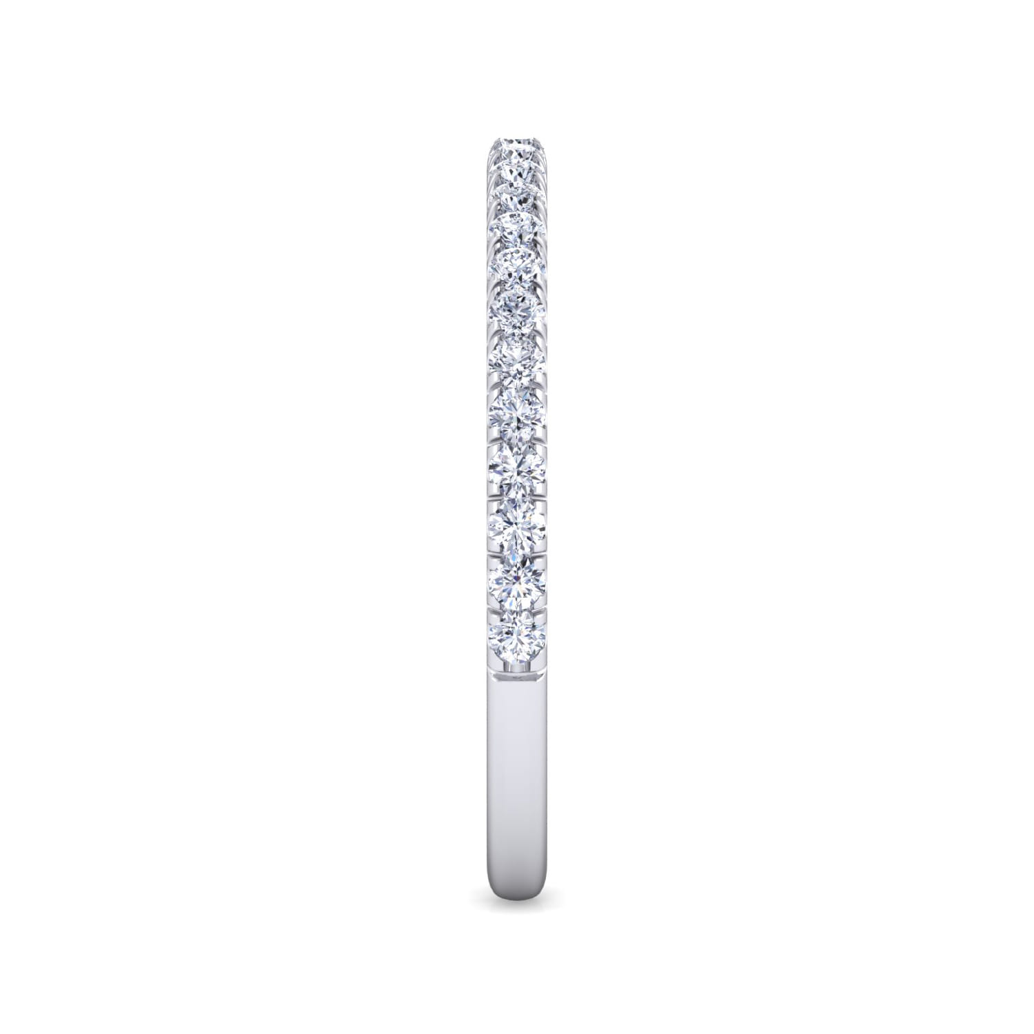 14K White Gold Diamond Matching Wedding Band - 0.22 ct - Shot 4