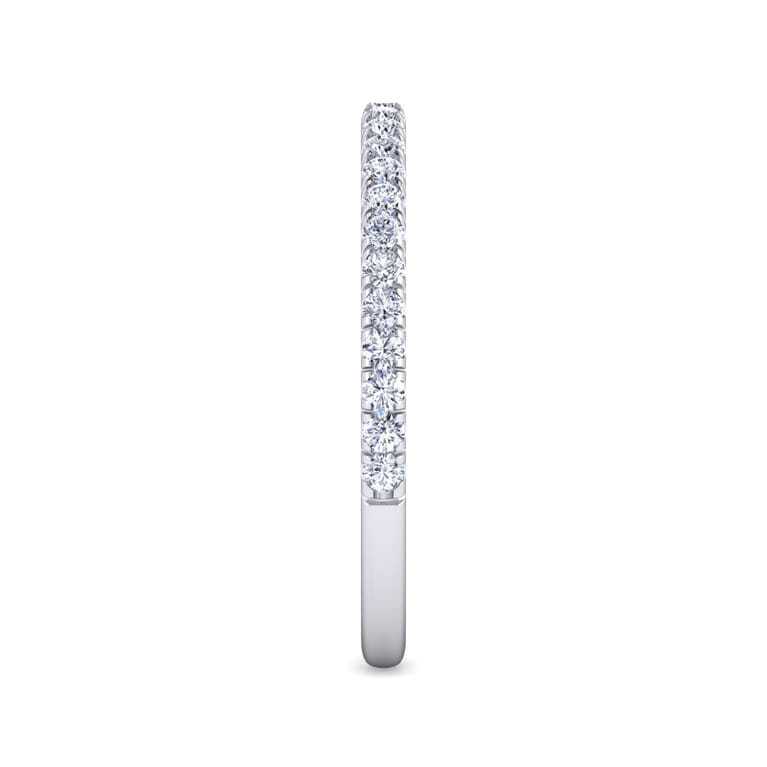 14K White Gold Diamond Matching Wedding Band - 0.22 ct - Shot 4