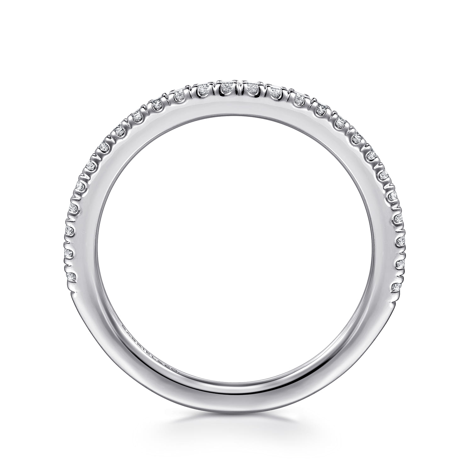 14K White Gold Diamond Matching Wedding Band - 0.21 ct - Shot 2