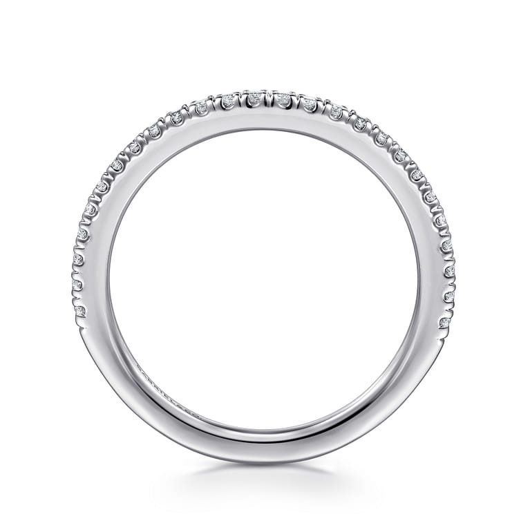 14K White Gold Diamond Matching Wedding Band - 0.21 ct - Shot 2