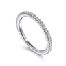 14K White Gold Diamond Matching Wedding Band - 0.21 ct