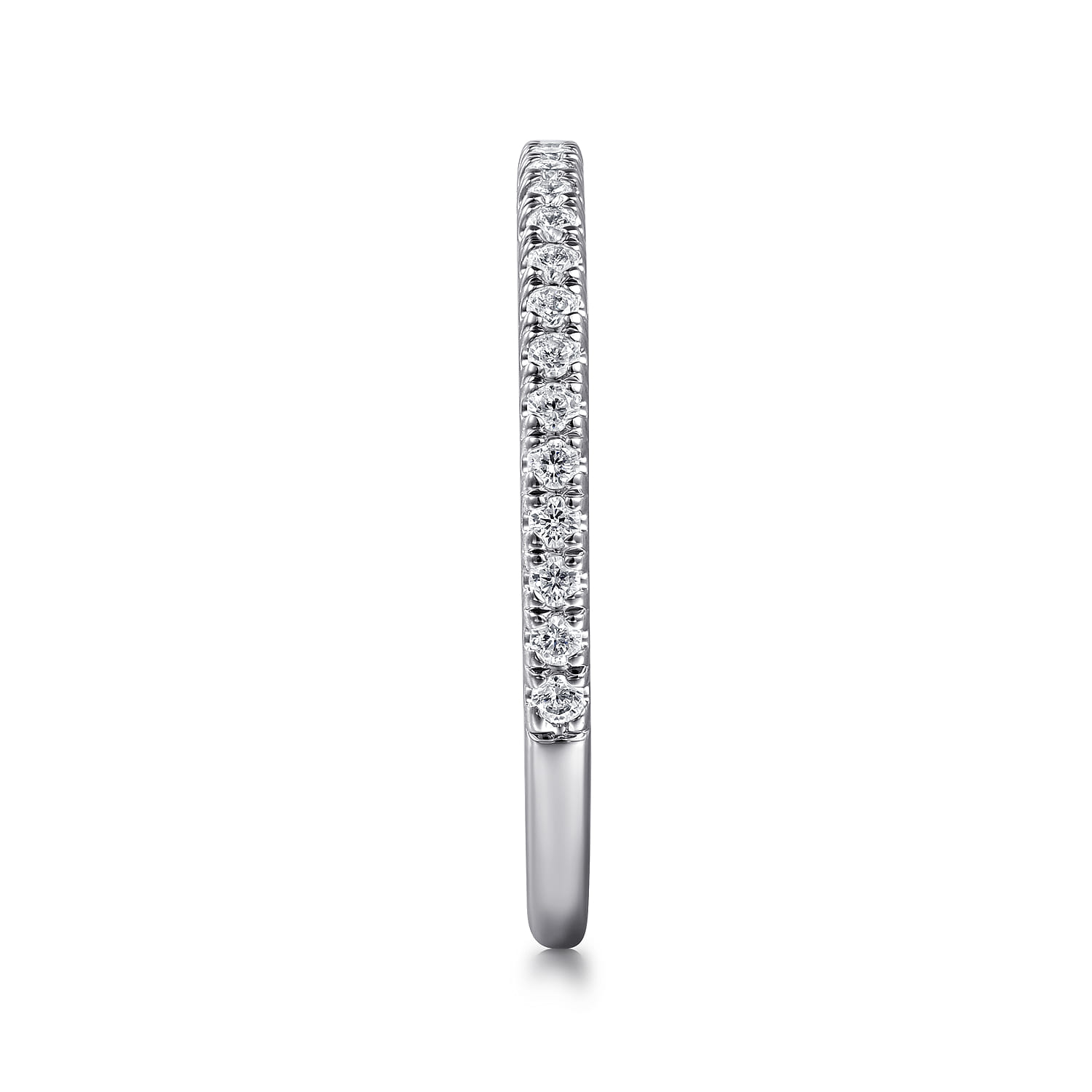 14K White Gold Diamond Matching Wedding Band - 0.21 ct - Shot 5