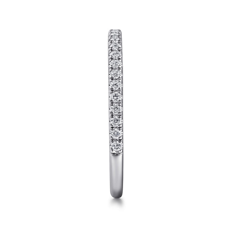 14K White Gold Diamond Matching Wedding Band - 0.21 ct - Shot 5