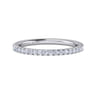 14K White Gold Diamond Matching Wedding Band - 0.22 ct