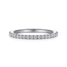 14K White Gold Diamond Matching Wedding Band - 0.27 ct