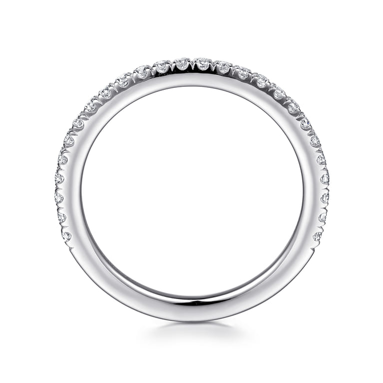 14K White Gold Diamond Matching Wedding Band - 0.27 ct - Shot 2