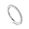 14K White Gold Diamond Matching Wedding Band - 0.27 ct