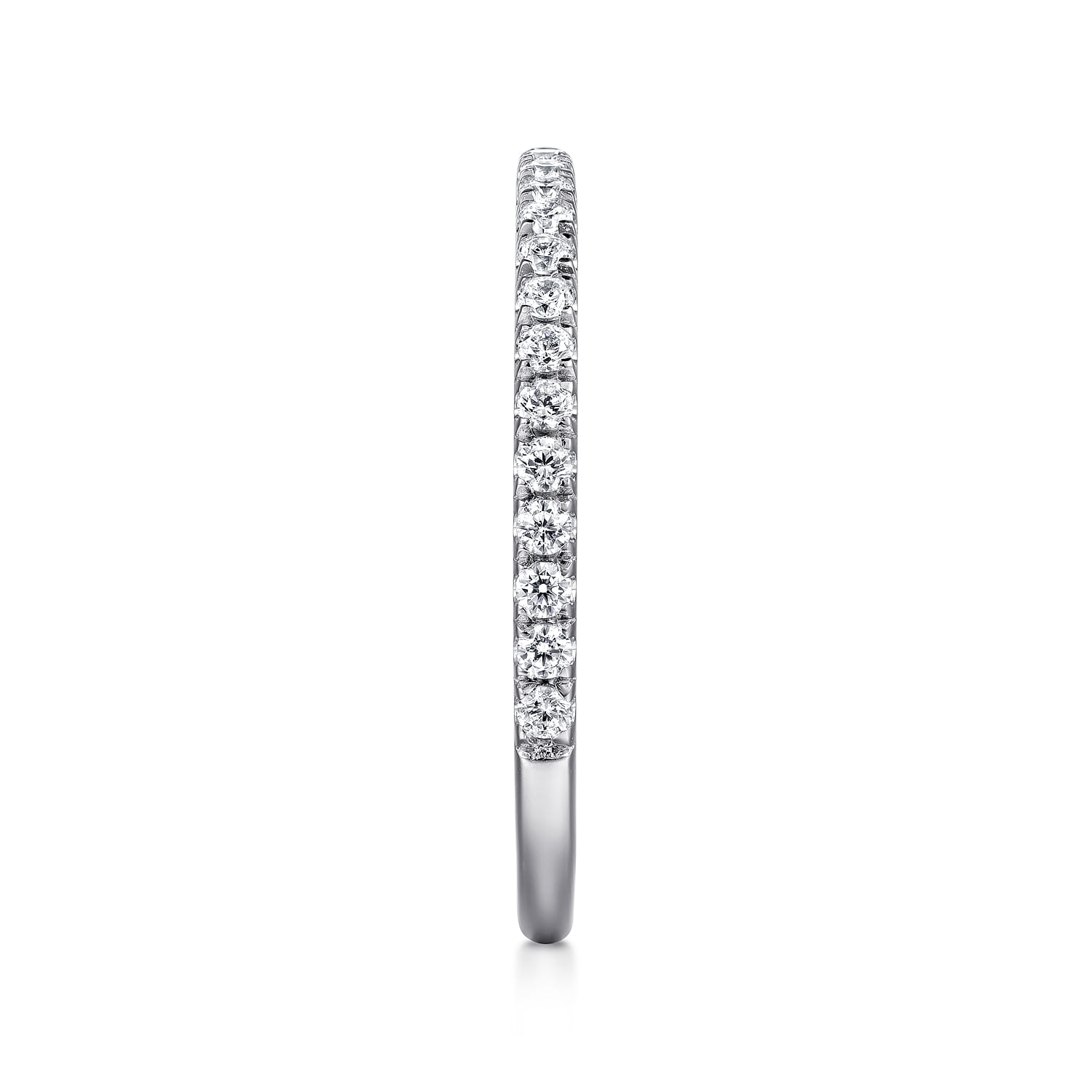 14K White Gold Diamond Matching Wedding Band - 0.27 ct - Shot 4