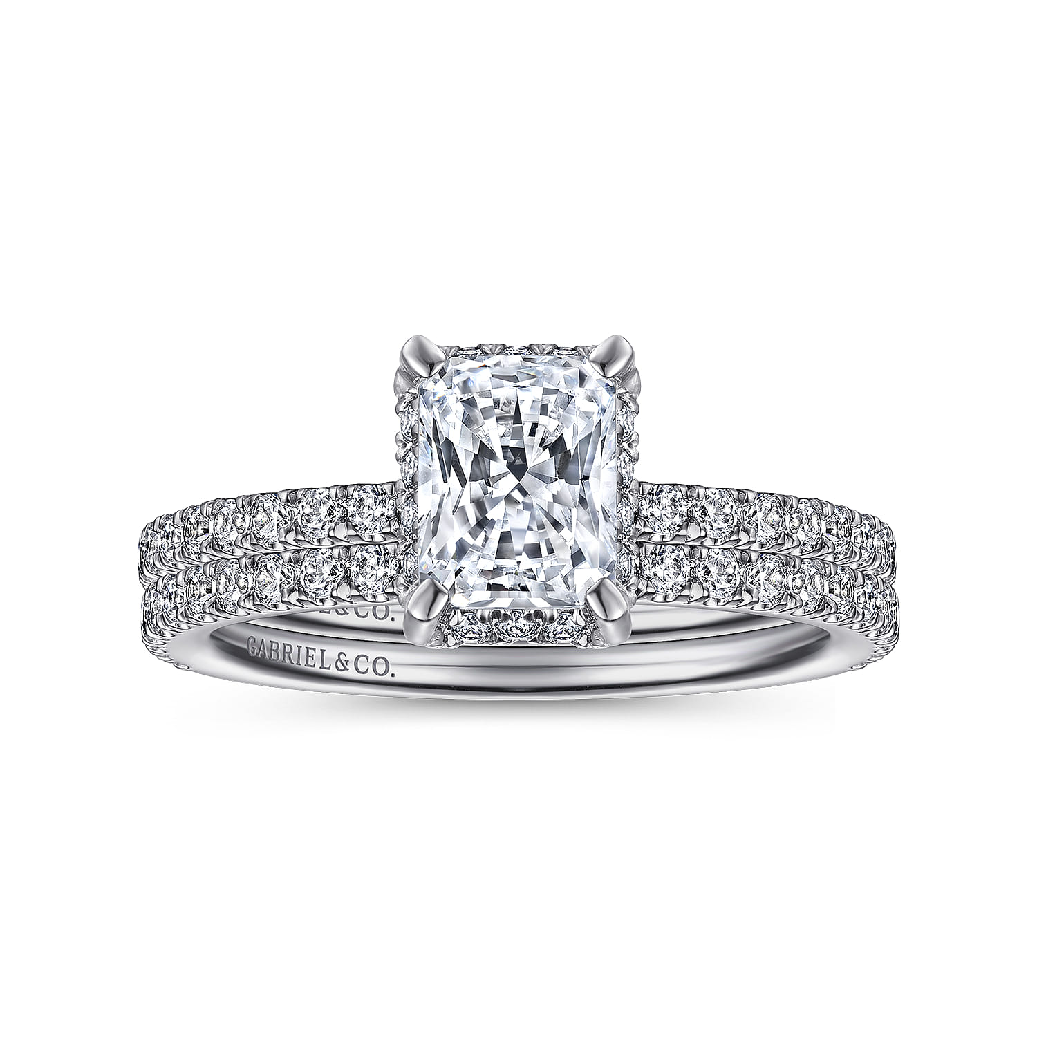 14K White Gold Diamond Matching Wedding Band - 0.22 ct - Shot 4