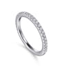 14K White Gold Diamond Matching Wedding Band - 0.28 ct
