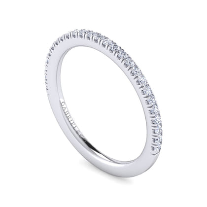 14K White Gold Diamond Matching Wedding Band